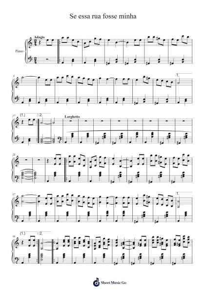 Se essa rua fosse minha Sheet Music by Constom Siwe-Arr.Gusgess