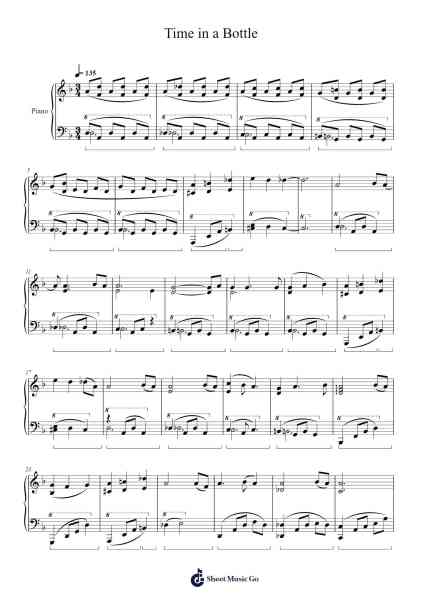 Time in a Bottle Ноты для фортепиано от Jim Croce-Arr.Bartblack Jobky