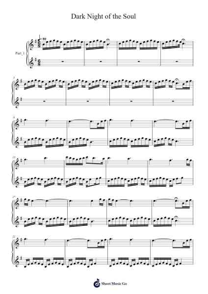 Dark Night of the Soul Sheet Music by Philip Wesley-Arr.Otnold
