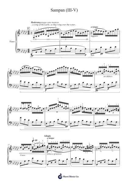 Sampan (III-V) Sheet Music by Moulmuel-Arr.Blandel
