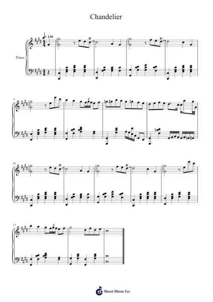 Chandelier Nuty na fortepian przez Cranky/MASAKI-Arr.Inmark Ausbrooke