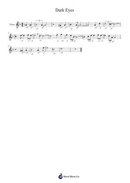 Dark Eyes Sheet Music by Django Reinhardt-Arr.Caewald Tabpritt