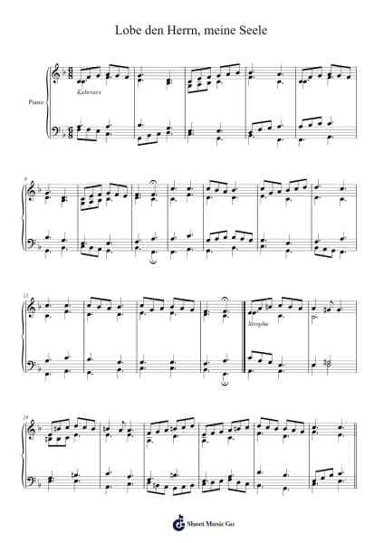 Lobe den Herrn, meine Seele Sheet Music by Norbert Kissel-Arr.Evertrine Curcent
