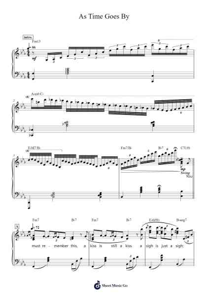 As Time Goes By Sheet Music by Herman Hupfeld-Arr.Trement