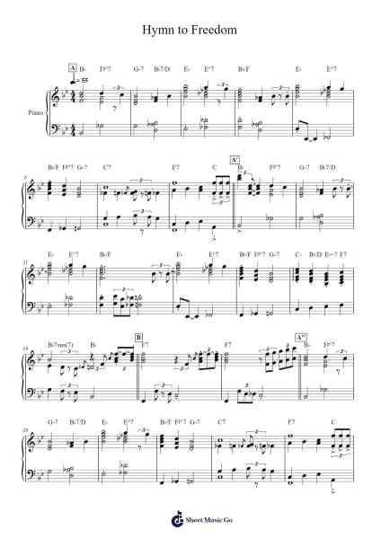 Hymn to Freedom Sheet Music by Oscar Peterson-Arr.Bosdric