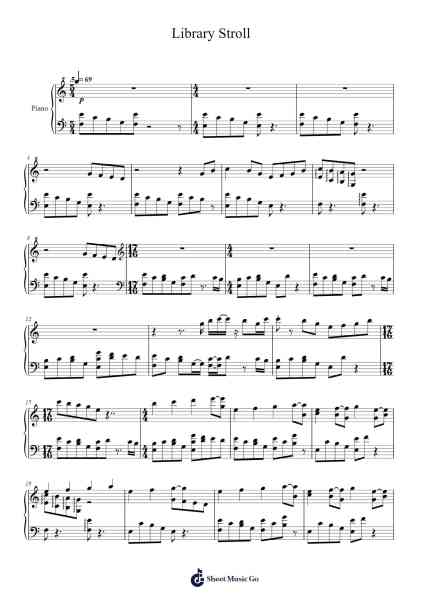 Library Stroll Sheet Music by undefined-Arr.Blajeames Yulewood