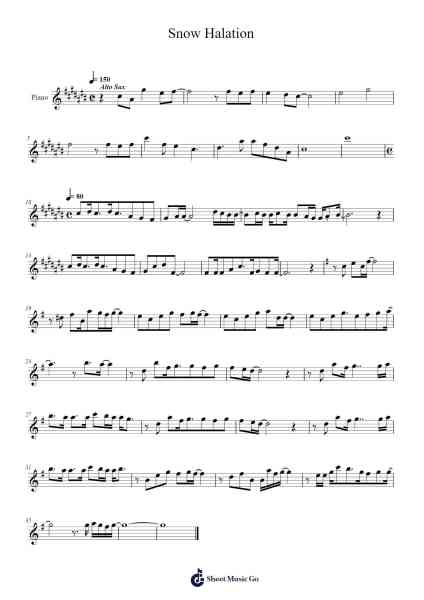 Snow Halation Sheet Music by undefined-Arr.Croftsdwight Rhyspiers