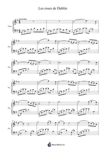 Les roses de Dublin Sheet Music by Vladimir Cosma-Arr.Mickmin