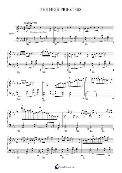 THE HIGH PRIESTESS Sheet Music by Fotience-Arr.Fowcoln