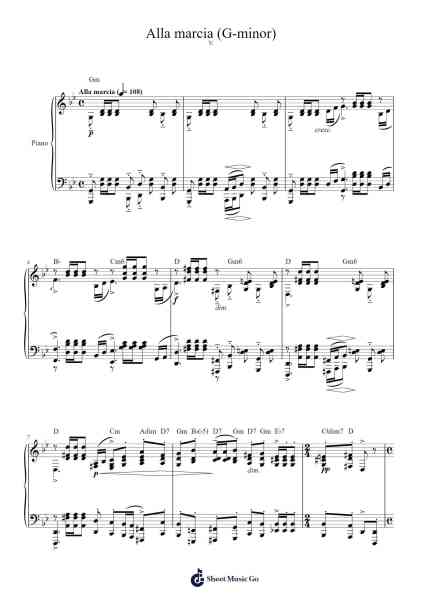 Prélude No. 5 in G minor, Op. 23 "Alla marcia" Sheet Music by Sergei Rachmaninoff-Arr.Gillling
