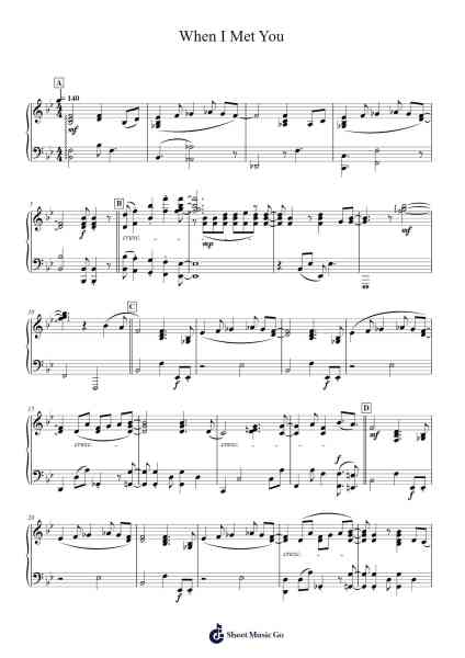 When I Met You Sheet Music by Apo Hiking Society-Arr.Invy