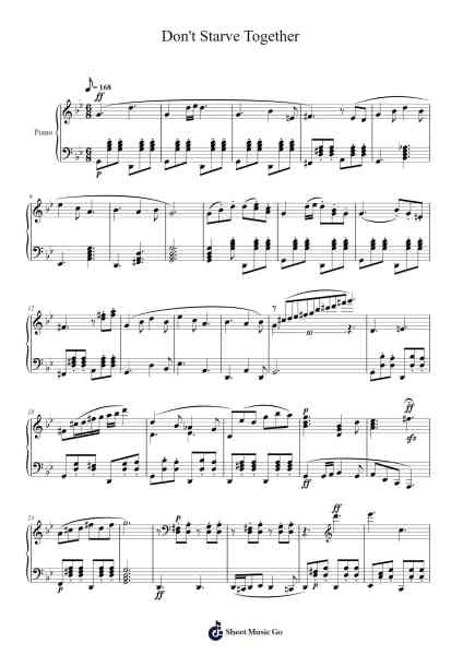 Don't Starve Together Sheet Music by undefined-Arr.Duttnin Moulnorth