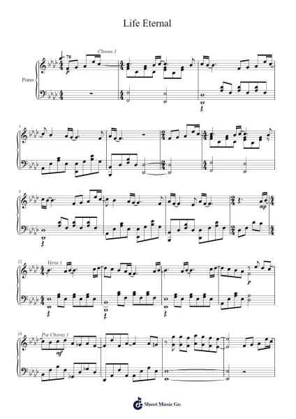 Life Eternal Sheet Music by undefined-Arr.Taypeare Rolius