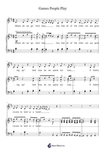 Games People Play Sheet Music by The Alan Parsons Project-Arr.Pomeo Walshbee