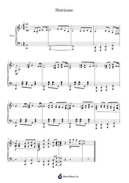 Hurricane Sheet Music by Kanye West-Arr.Joshjean