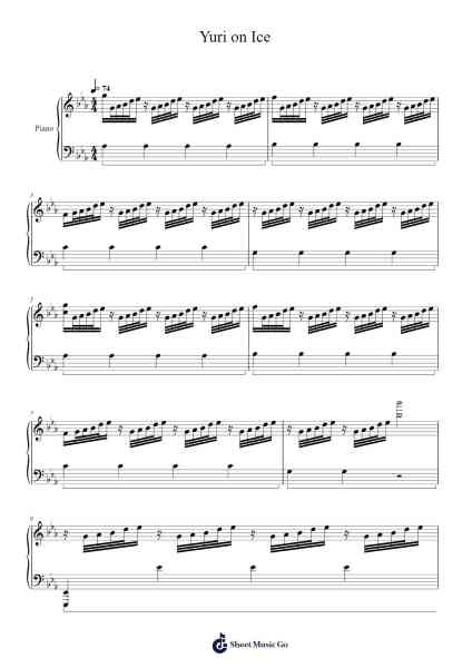 Yuri on Ice Sheet Music by undefined-Arr.Olch