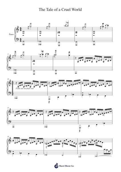 The Tale of a Cruel World Sheet Music by DM DOKURO-Arr.Leighruth