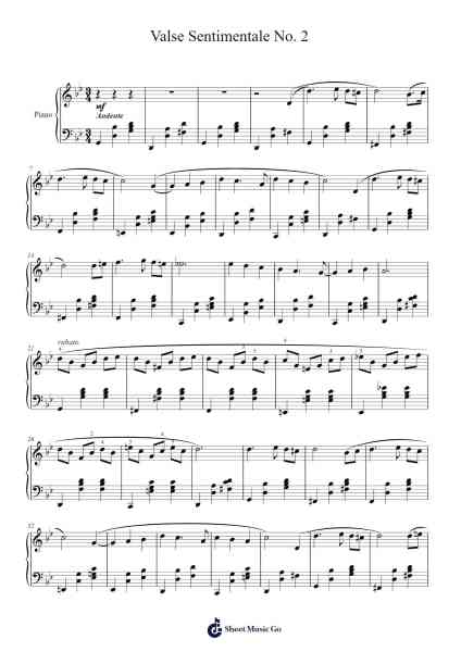 Valse Sentimentale No. 2 Sheet Music by Eric Christian von Fricken-Arr.Blajeames Yulewood