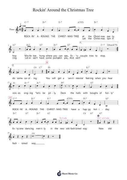 Rockin' Around the Christmas Tree Sheet Music by Johnny Marks-Arr.Janedo