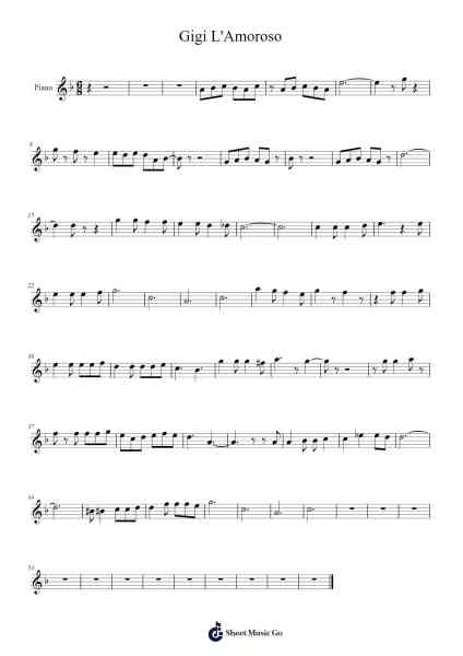 Gigi L'Amoroso Sheet Music by undefined-Arr.Shedave Dwightrene