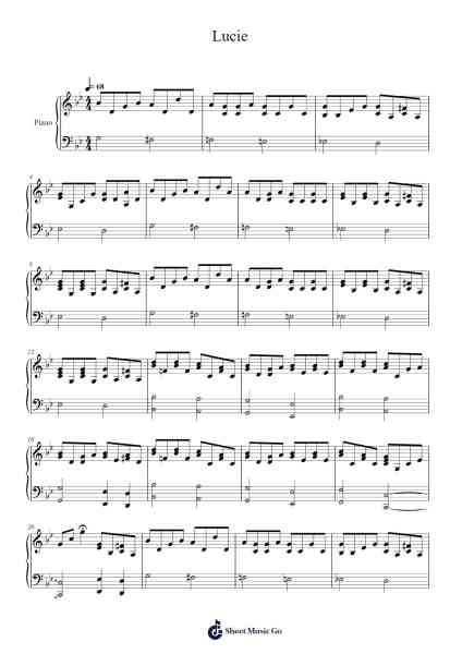 Lucie Sheet Music by Pascal Obispo-Arr.Felnah Puvien