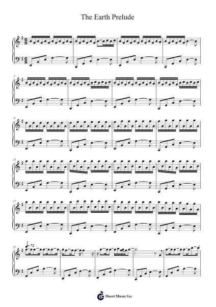 The Earth Prelude Sheet Music by Ludovico Einaudi-Arr.Haycah Touthale