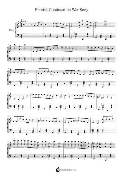 Kremlin Uni - Finnish Continuation War Song Sheet Music by -Arr.Earmay