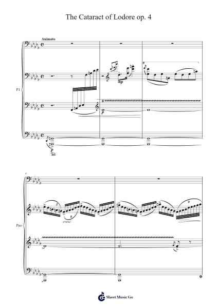 The Cataract of Lodore Op. 4 Sheet Music by Housexine Phoecie-Arr.Camildric