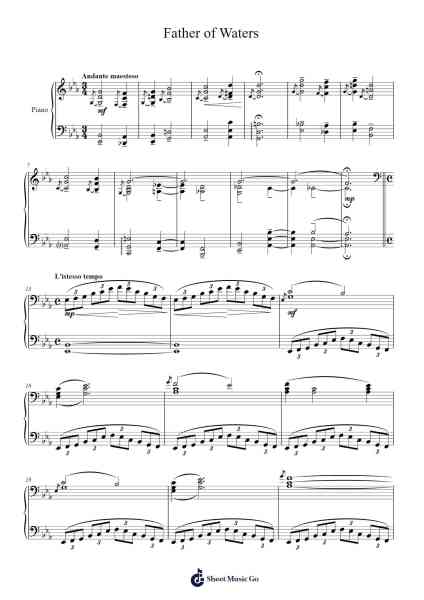 Father of Waters (1926) Sheet Music by Ferde Grofé-Arr.Humbryce Vanral