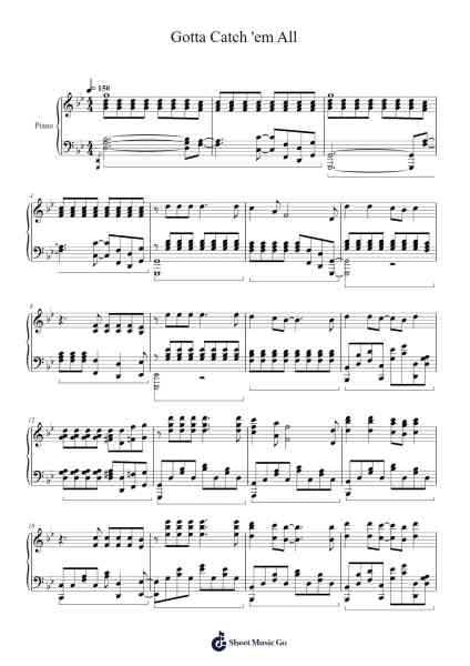Gotta Catch 'em All Sheet Music by undefined-Arr.Krisbe Chadky