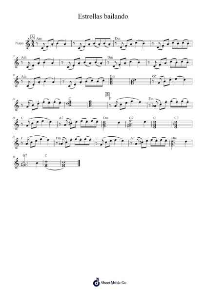 Estrellas bailando Sheet Music by Jeanner-Arr.Alickbush