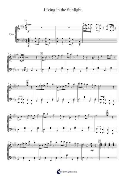 Living in the Sunlight Sheet Music by Tiny Tim-Arr.Lengiles Kathgen