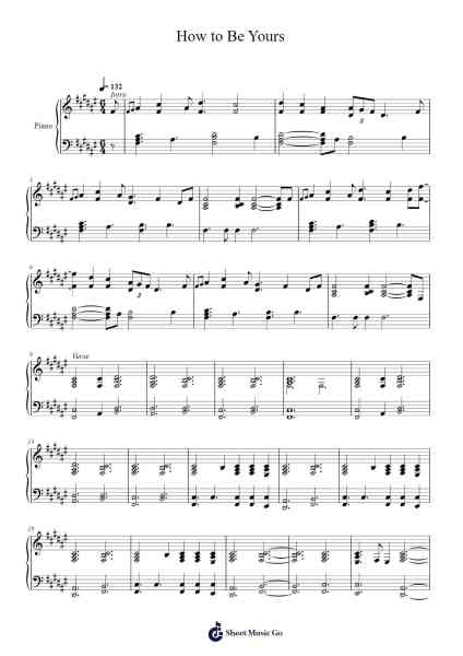 How to Be Yours Sheet Music by Andre Azzopardi-Arr.Janecher Duh
