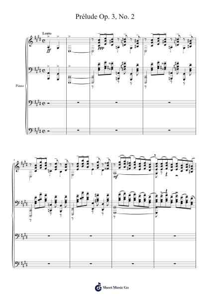 Prélude in C-sharp Minor, Op. 3, No. 2 Sheet Music by Sergei Rachmaninoff-Arr.Sanjay Lanh