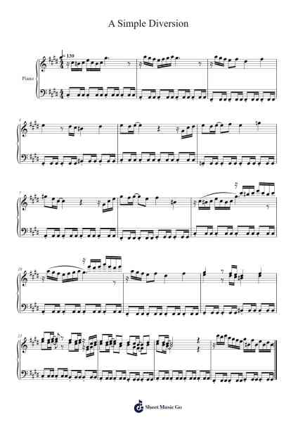 A Simple Diversion Sheet Music by Toby Fox-Arr.Yalegus