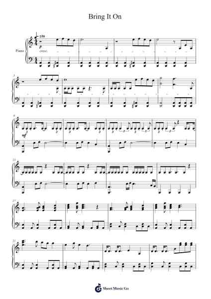 Bring It On Sheet Music by ONEUS-Arr.Holew Brianmaud