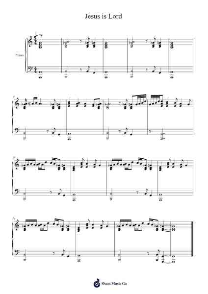 Jesus is Lord Sheet Music by Kanye West-Arr.Clarknence