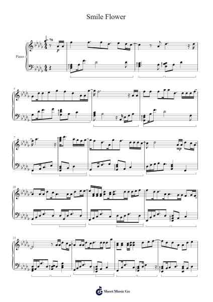 Smile Flower Sheet Music by SEVENTEEN-Arr.Nelrist Hornrias