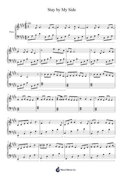Stay by My Side Sheet Music by TWICE-Arr.Boylerod