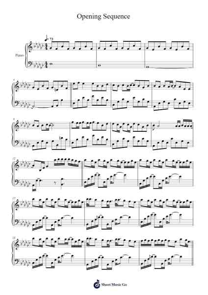 Opening Sequence Sheet Music by Marknor-Arr.Chamcarr Cherbard