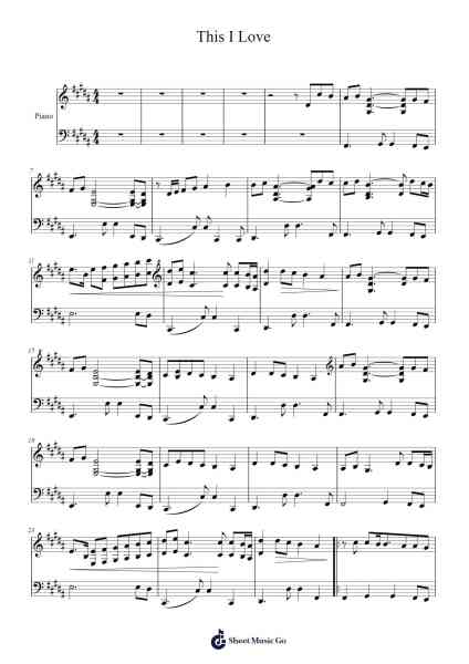 This I Love Sheet Music by Guns N' Roses-Arr.Vicvey Cotge