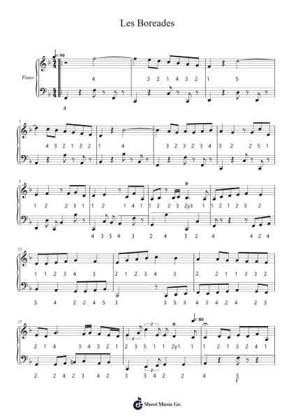 Les Boréades Sheet Music by Jean Philippe Rameau-Arr.Nanholt Walkchi