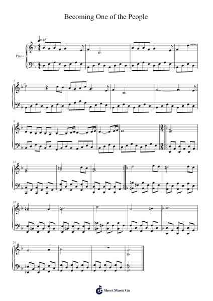 AVATAR - Becoming One of the People Sheet Music by James Horner-Arr.Turdrea