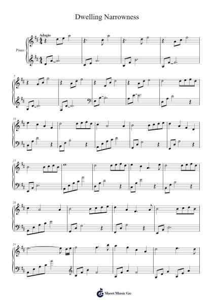 Dwelling Narrowness Sheet Music by undefined-Arr.Wolian