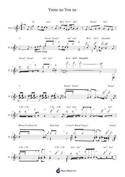 Yume no You na Sheet Music by Saeki YouthK-Arr.Diabaird