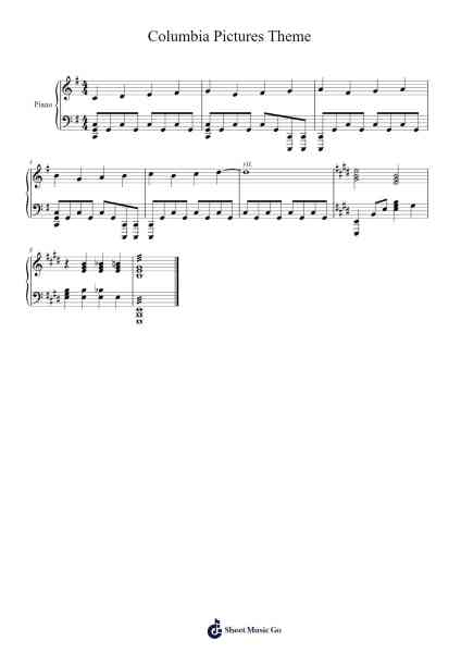Columbia Pictures Theme Sheet Music by undefined-Arr.Louiewhit
