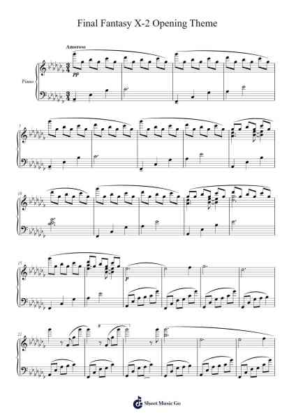 Final Fantasy X-2 Opening Theme Sheet Music by Noriko Matsueda/Takahito Eguchi-Arr.Asmie Panvien