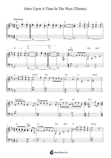 Once upon a time in the west Sheet Music by Ennio Morricone-Arr.Bownio Elroytier