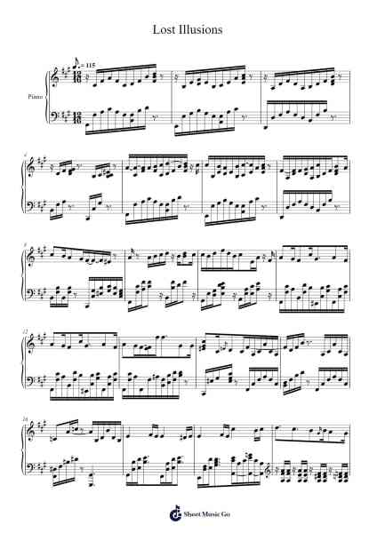 Songs Without Words, Op. 67, No. 2 "Lost Illusions" Sheet Music by Felix Mendelssohn-Arr.Cherlius Bunearl