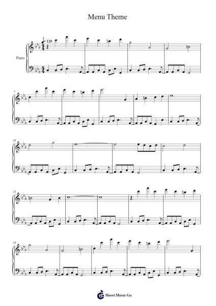 Menu Theme Sheet Music by 2020 Obey Me! Records-Arr.Urkuk Joneswat
